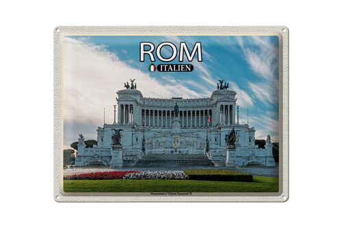 Blechschild Reise Rom Monumento Vittorio Emanuele II 40x30cm