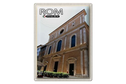 Blechschild Reise Rom Italien Santa Maria Dell Anima 30x40cm