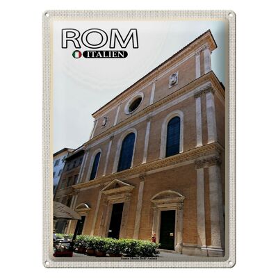 Blechschild Reise Rom Italien Santa Maria Dell Anima 30x40cm