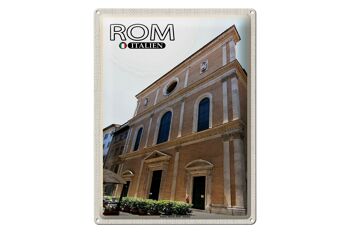 Signe en étain voyage Rome italie Santa Maria Dell Anima 30x40cm 1