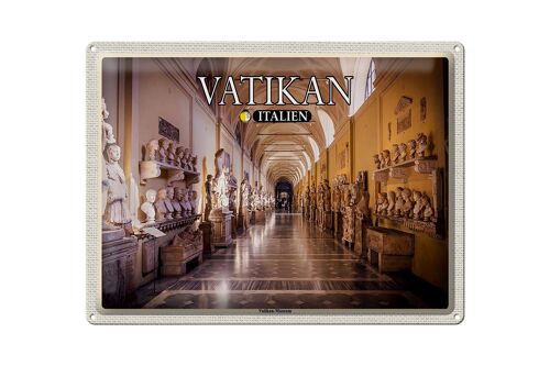 Blechschild Reise Vatikan Italien Vatikan Museum 40x30cm