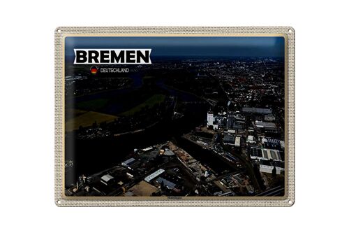Blechschild Städte Bremen Deutschland Hemelingen 40x30cm