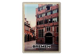 Plaque en tôle Villes Brême Allemagne Bremerhaven 30x40cm 1