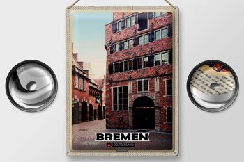 Plaque en tôle Villes Brême Allemagne Bremerhaven 30x40cm 2