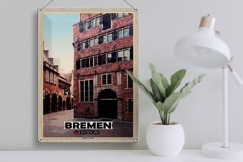 Plaque en tôle Villes Brême Allemagne Bremerhaven 30x40cm 3