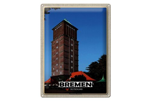 Blechschild Städte Bremen Deutschland Walle Stadt 40x30cm