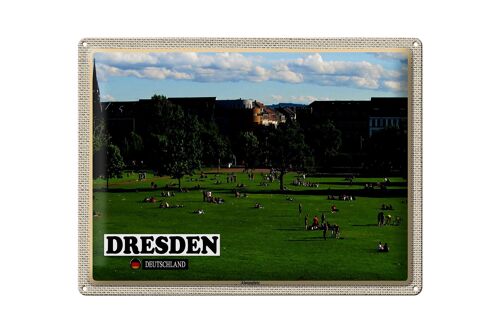 Blechschild Städte Dresden Deutschland Alaunplatz 40x30cm