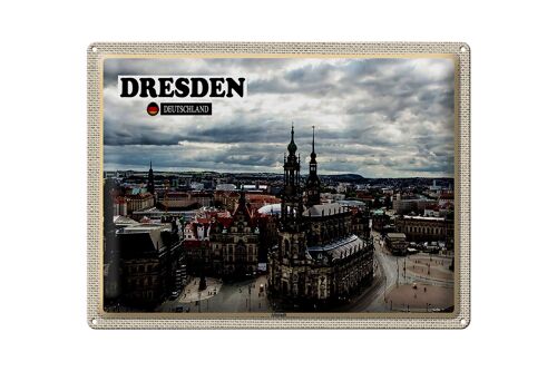 Blechschild Städte Dresden Deutschland Altstadt 40x30cm