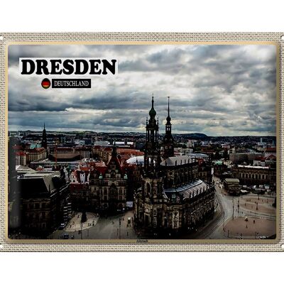 Blechschild Städte Dresden Deutschland Altstadt 40x30cm