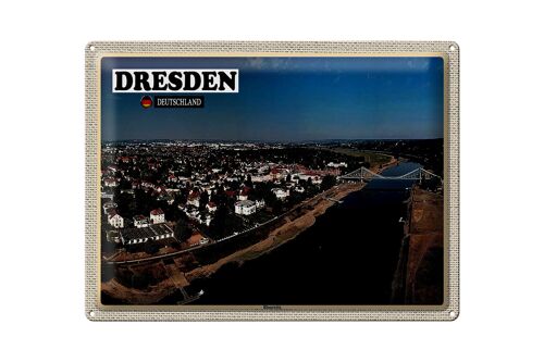 Blechschild Städte Dresden Deutschland Blasewitz 40x30cm