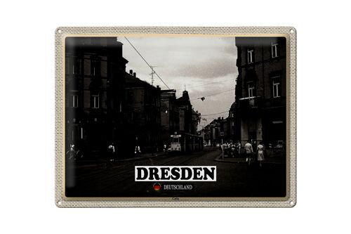 Blechschild Städte Dresden Deutschland Cotta 40x30cm Geschenke