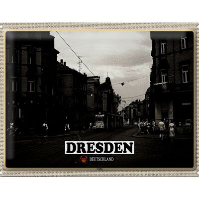 Cartel de chapa Ciudades Dresde Alemania Cotta 40x30cm Regalos