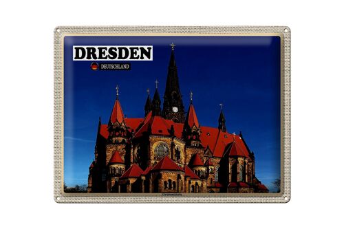 Blechschild Städte Dresden Deutschland Ganisonskirche 40x30cm