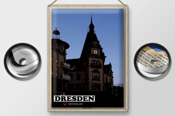 Panneau en étain pour villes de Dresde, allemagne, hôtel de ville, Plauen, 30x40cm 2