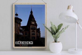 Panneau en étain pour villes de Dresde, allemagne, hôtel de ville, Plauen, 30x40cm 3
