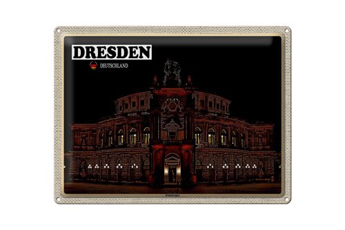 Blechschild Städte Dresden Sächsische Schweiz 40x30cm