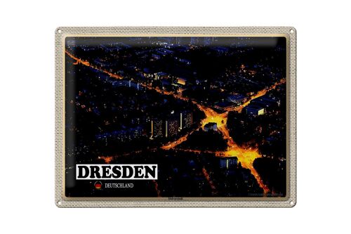 Blechschild Städte Dresden Deutschland Südvorstadt 40x30cm