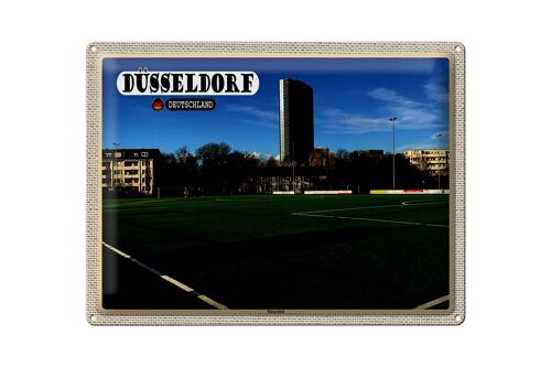 Blechschild Städte Düsseldorf Düsseltal Fußballplatz 40x30cm