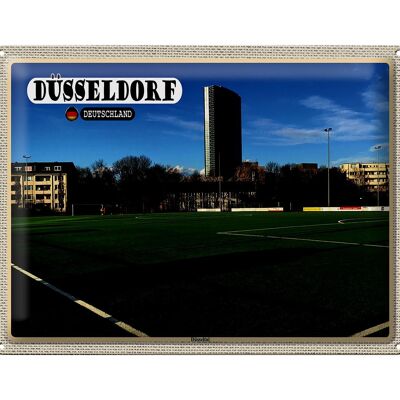 Blechschild Städte Düsseldorf Düsseltal Fußballplatz 40x30cm