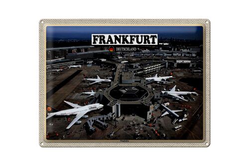 Blechschild Städte Frankfurt Flughafen Airport 40x30cm