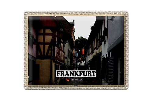 Blechschild Städte Frankfurt Deutschland Höchst 40x30cm