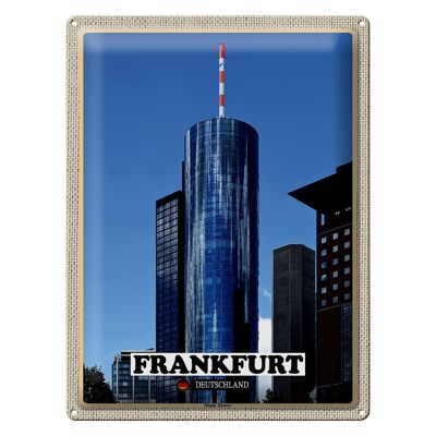 Blechschild Städte Frankfurt Main Tower Ausblick 30x40cm