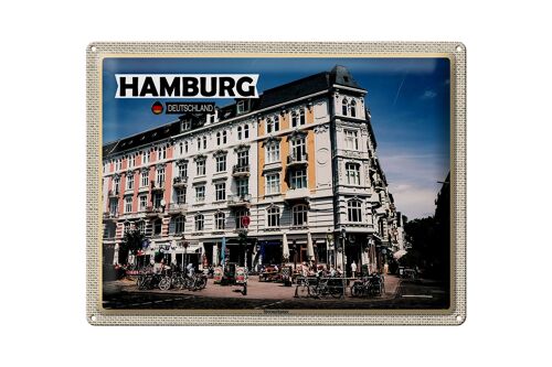 Blechschild Städte Hamburg Sternschanze Altstadt 40x30cm