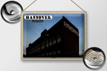 Plaque en tôle Villes de Hanovre Hanomag ingénierie mécanique 40x30cm 2