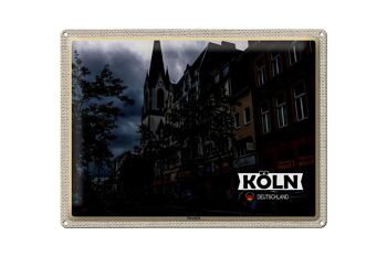 Plaque en tôle villes Cologne Erhrenfeld rue de la ville 40x30cm 1