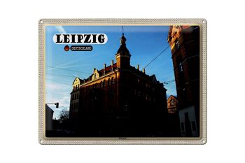 Plaque en tôle Villes Leipzig Stötteritz Bâtiment 40x30cm 1