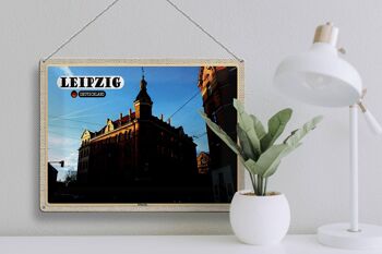 Plaque en tôle Villes Leipzig Stötteritz Bâtiment 40x30cm 3