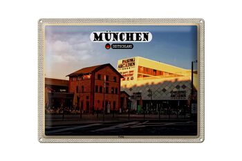 Plaque en tôle villes Munich Pasing centre-ville 40x30cm 1