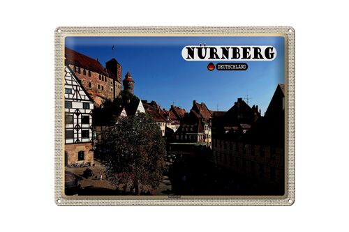 Blechschild Städte Nürnberg Gostenhof Altstadt 40x30cm