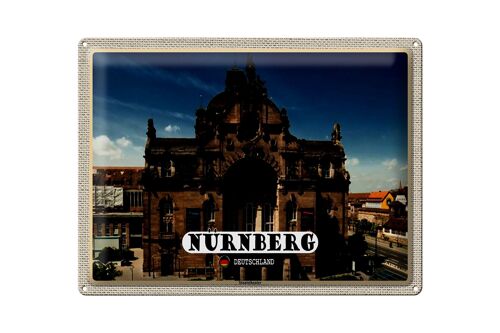 Blechschild Städte Nürnberg Staatstheater Gebäude 40x30cm