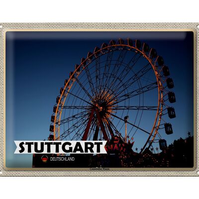 Blechschild Städte Stuttgart Cannstatter Wasen 40x30cm