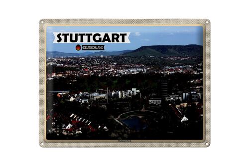 Blechschild Städte Stuttgart Nord Deutschland 40x30cm