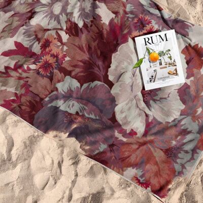 Floral beach towel