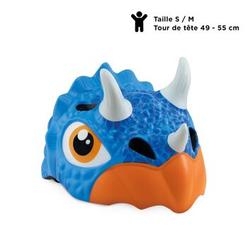 Casque trottinette enfant FANTASY - Dinosaure Bleu 6