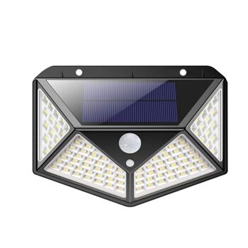 Lampe Solaire Extérieur 100 LED : Éclairage Mural Sans Fil à 120° avec Détecteur de Mouvement 1
