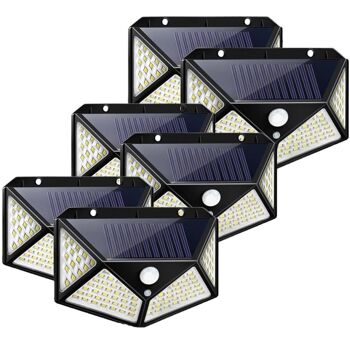 Lampe Solaire Extérieur 100 LED : Éclairage Mural Sans Fil à 120° avec Détecteur de Mouvement 3