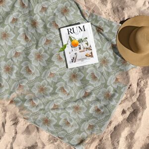 Serviette de plage grande verte