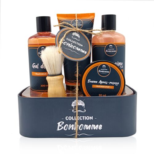 COFFRET CADEAU - BAIGNOIRE HOMME - SENTEUR FRAICHEUR SPORT - COLLECTION BONHOMME