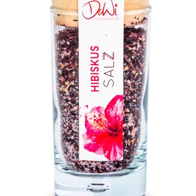 Hibiscus salt small glass