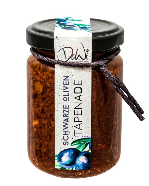 Schwarze Oliven Tapenade