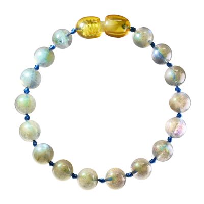 Bracciale per bambini in pietra naturale - Labradorite