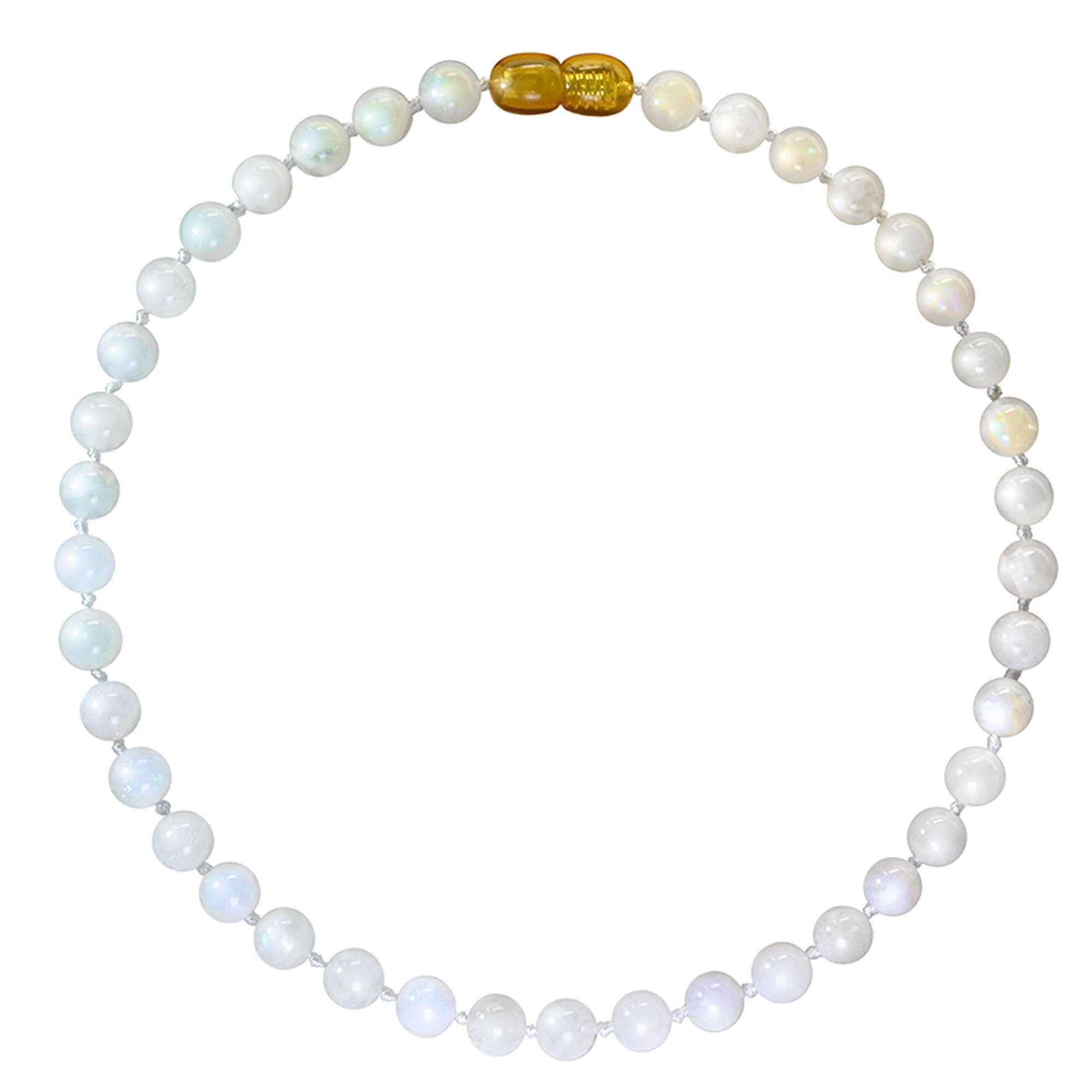 Collana per bambini in pietra naturale - Pietra di luna