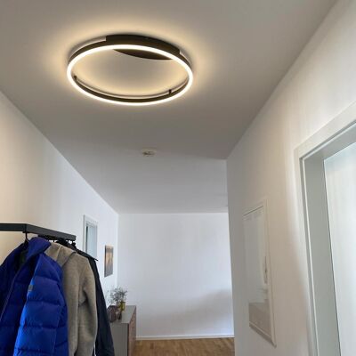 s.LUCE pro lámpara de techo y pared LED Ring S Regulable Ø 40cm negro