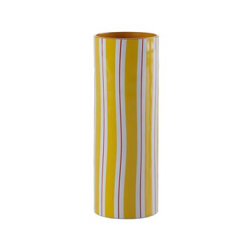 Vase cylindrique à rayures jaune, Orlando - grand modèle 2