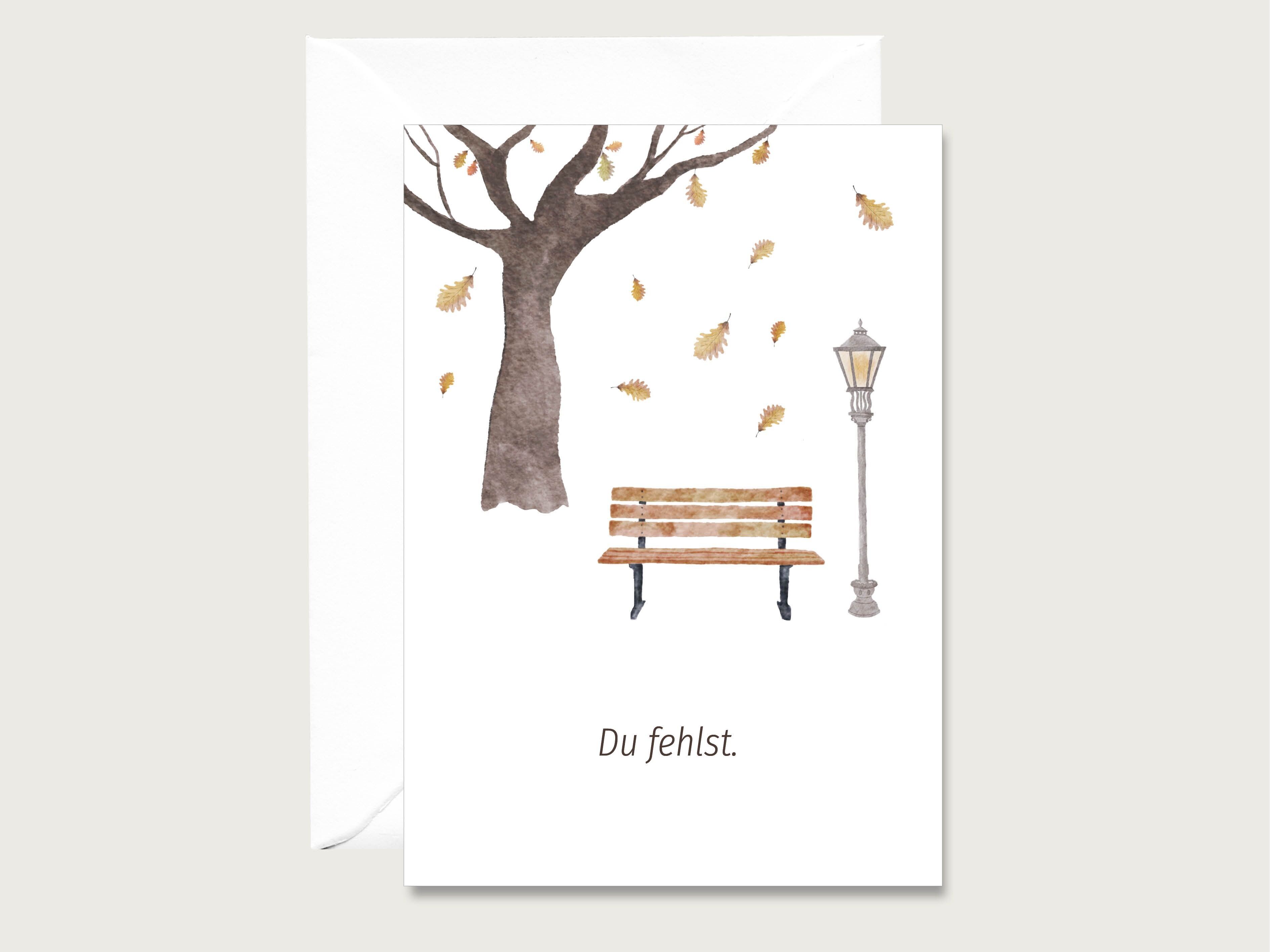 Biglietto di lutto "Sei scomparso" T_12 - biglietto pieghevole | Lettere | Lutto | Funerale | Condoglianze | Carta di solidarietà || CUORE E CARTA