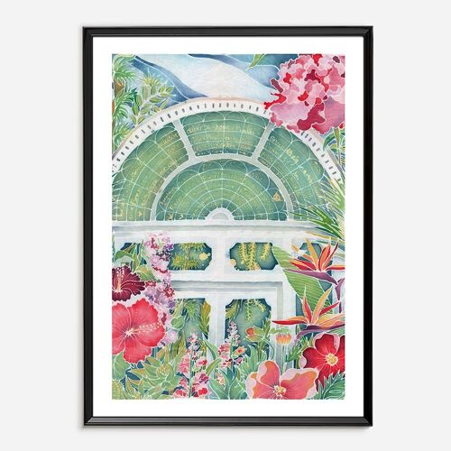 Batik Art Print - Garden of Thoughts A3